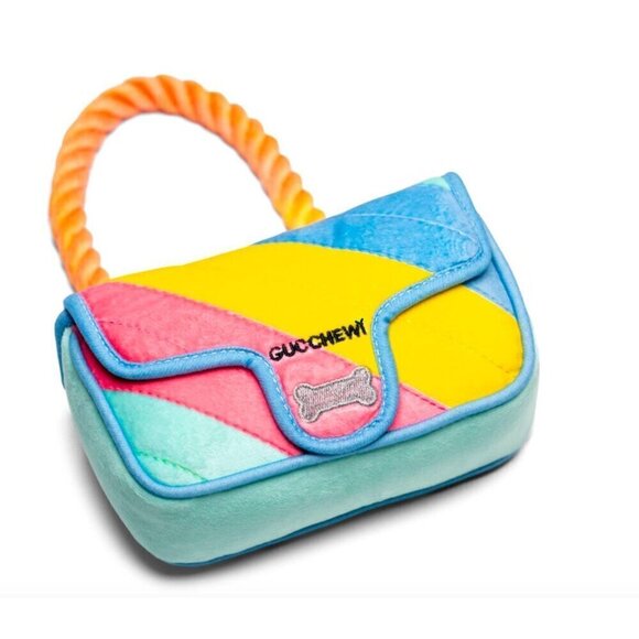Gucchewy Rainbow Purse Dog Toy - Picture 1 of 1